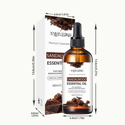 Essential Oil Sandalwood 30ml, 100ml or Twin Pack with Warm Woody Scent for Diffuser and Shower
