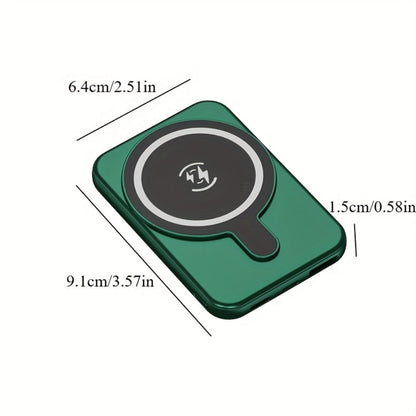 Power Bank Magnetic 5000mAh or 10000mAh with 5W Wireless Charging, LED Display and Dual Inputs