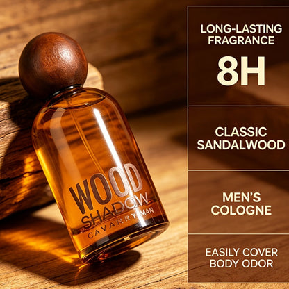 Perfume for Men Wooden-Bottle Spray with a Woody Sandalwood Profile and Two Options in a Distinctive Bottle Presentation
