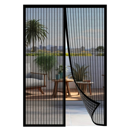 Magnetic Screen Door for Doorways – Heavy Duty Self-Sealing Mesh Door Screen with Magnetic Closure, Hands-Free, Pet & Kid Friendly