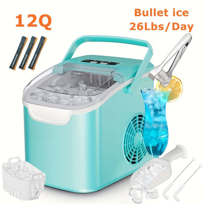 Nugget Ice Maker Countertop Pebble Ice Machine Per Day, Sonic Ice Bullet Ice Cube Options for Home Cooking, Dining and Outdoor Meals