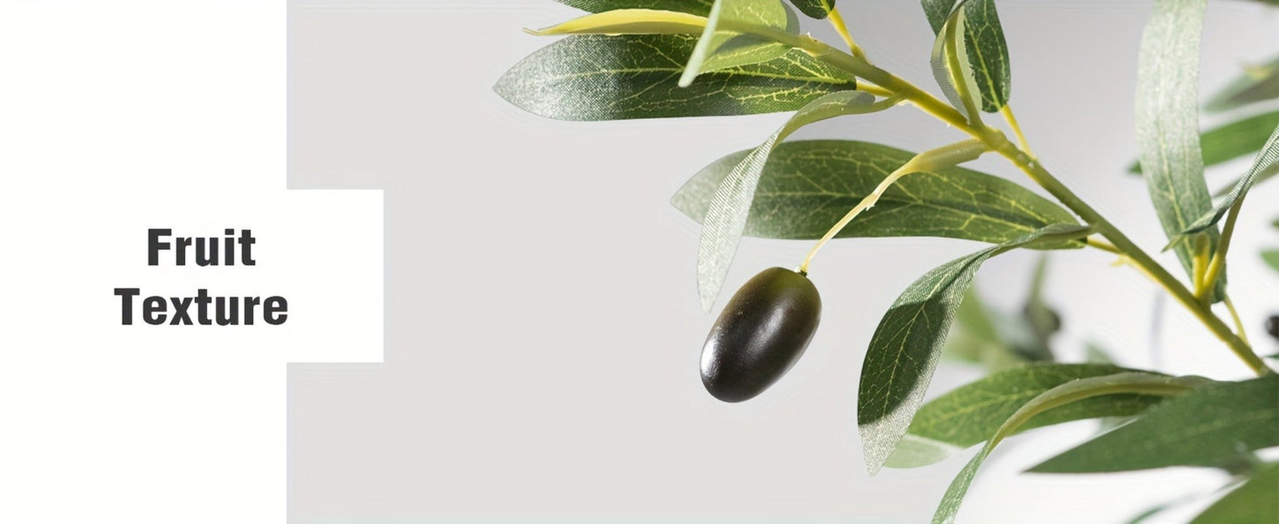 Artificial Olive Tree with Black or White Pot in 6 and 8 Foot Height Checkouts for Indoor Decor