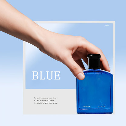 Men's Eau de Toilette Spray - Blue Woody Masculine Fragrance EDT Cologne for Men Daily Use Dates Parties Holiday Gift