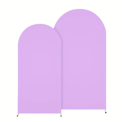 Two-Piece Fitted Arch Photography Backdrop Cover Set for 6-Foot and 6.6-Foot Compatible Frames