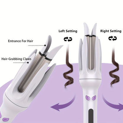 Hair Curler 28mm Barrel Negative Ion Technology 4 Temperature Settings Fast Heating Portable for Home, Travel and Salon Hair Styling