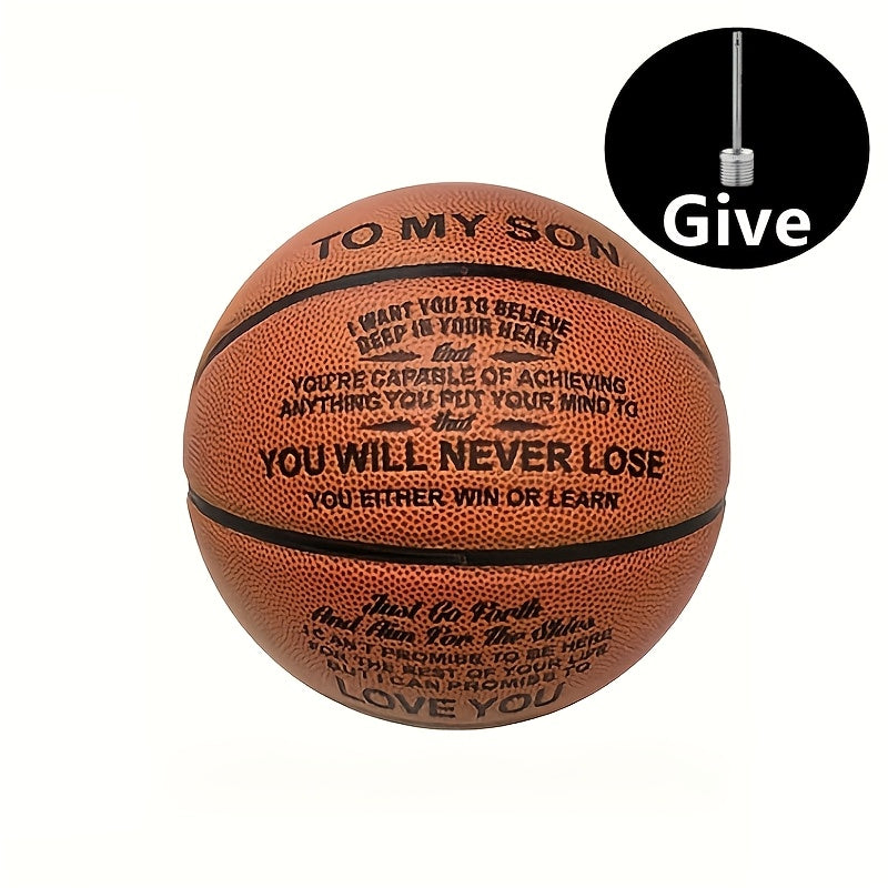 Motivational Basketball Gift for Teenagers, Grandson & Grandchild – International Standard Size, Inspirational Quote Ball