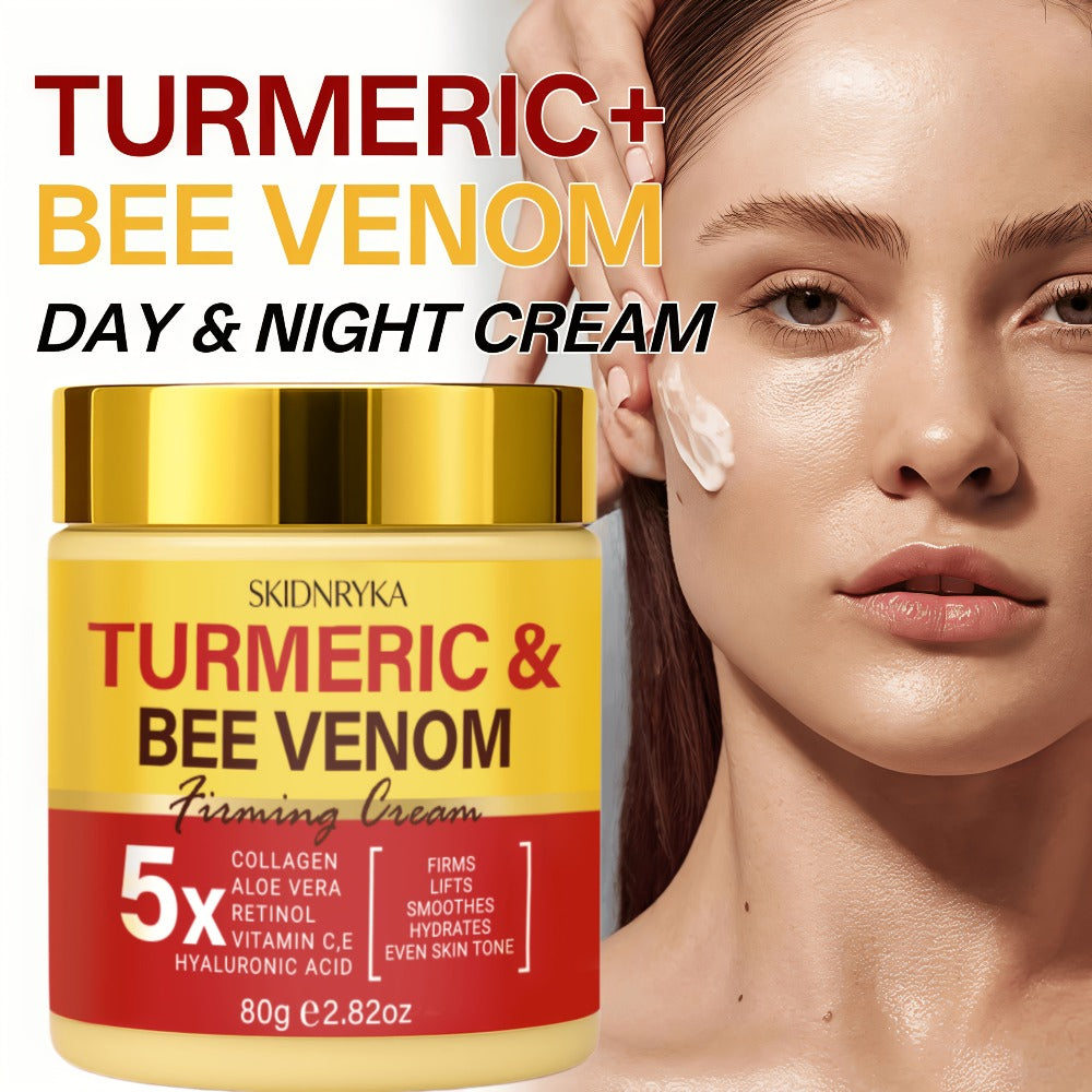 Face Cream Retinol Bee Venom Formula with Turmeric and Collagen in One-Piece or Two-Piece Options