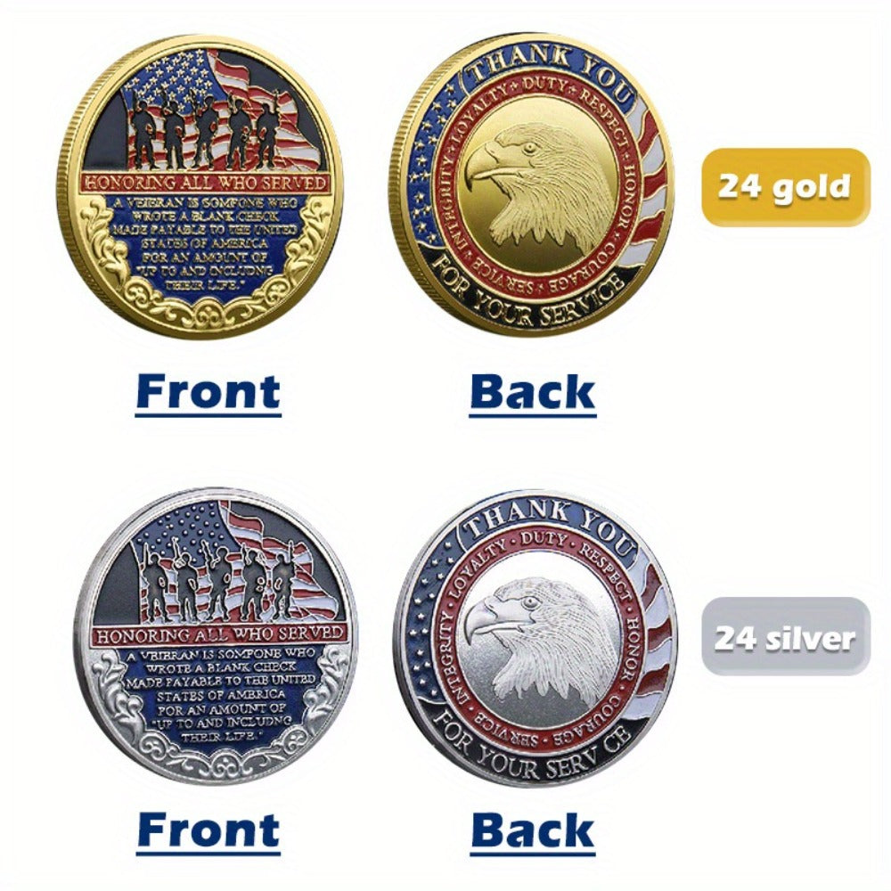 Military Challenge Coins 48 Pack Gold & Silver – Christian Prayer Commemorative Metal Coins for Church Events, Veteran Appreciation Gifts