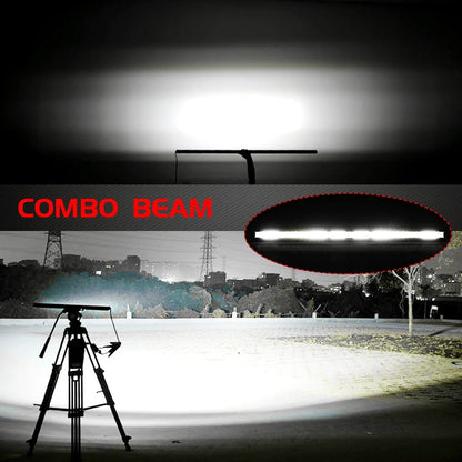 LED Work Light Bar Kit for Off-Road Truck Jeep SUV ATV UTV Tractor, 12-24V 2000-3000LM Combo 22in 10in + 4in Spot Flood Lights