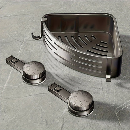 Shower Corner Shelf Suction Cup 4 Pack No Drilling Triangular Bathroom Caddy for Laundry Rooms, Closets and Home Organization