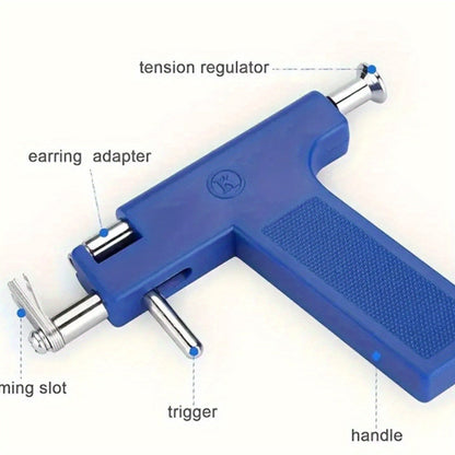 Ear Piercing Kit 124PCS Professional Body Piercing Set with Piercing Gun for Entryways, Bedrooms and Living Spaces