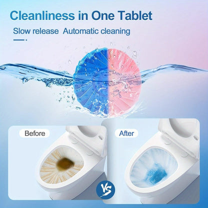 Pink or Blue Mesh-Wrapped Toilet Bowl Cleaner Tablets in 20-, 36- or 60-Piece Checkout Pack Options