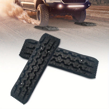 Vehicle Recovery Traction Boards 2-Pack – Heavy-Duty Anti-Slip Off-Road Escape Boards for Snow, Mud & Sand, Reinforced PP Material