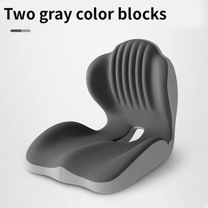 Memory Foam Seat Cushion Ergonomic with Back Support & Breathable Hollow Design – Comfortable Chair Pad for Office, Car Seat & Long Sitting