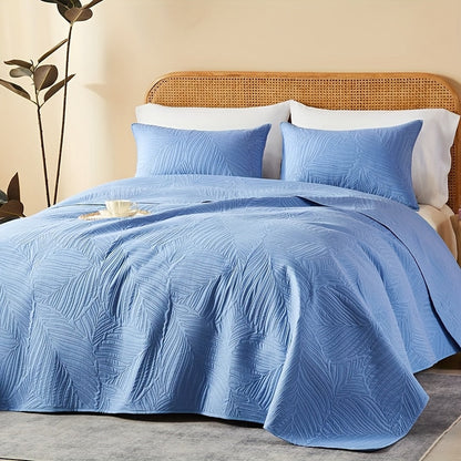 Quilt Set 2-3pcs – Lightweight Microfiber Bedspread Coin Pattern Coverlet All Seasons Twin Full Queen King Cal King