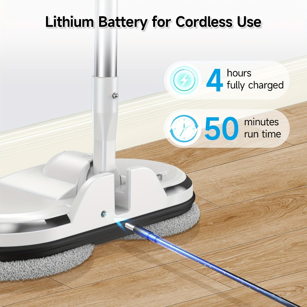 Cordless Electric Spin Mop Floor Cleaner with LED Headlight & Water Spray Tank for Everyday Face, Beard and Body Grooming