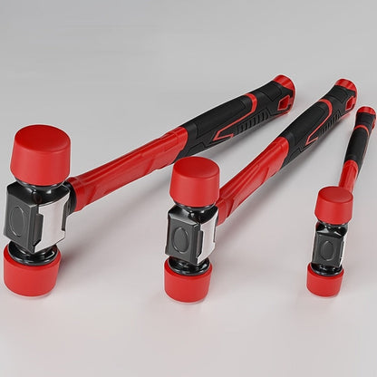 Rubber Mallet Hammer Heavy Duty 27mm & 36mm, Dead Blow Installation Hammer for Flooring Tile Carpentry Renovation