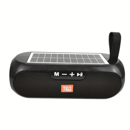 TG182 Solar Powered Bluetooth Speaker, 10W Outdoor Wireless Speaker, 1200mAh Battery, TF Card, FM Radio