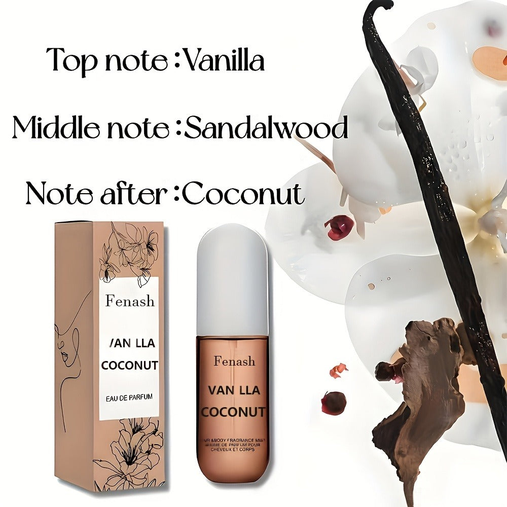 Women's Perfume Vanilla Coconut Beach Fragrance Spray 1.7 oz for Summer Travel and Vacation