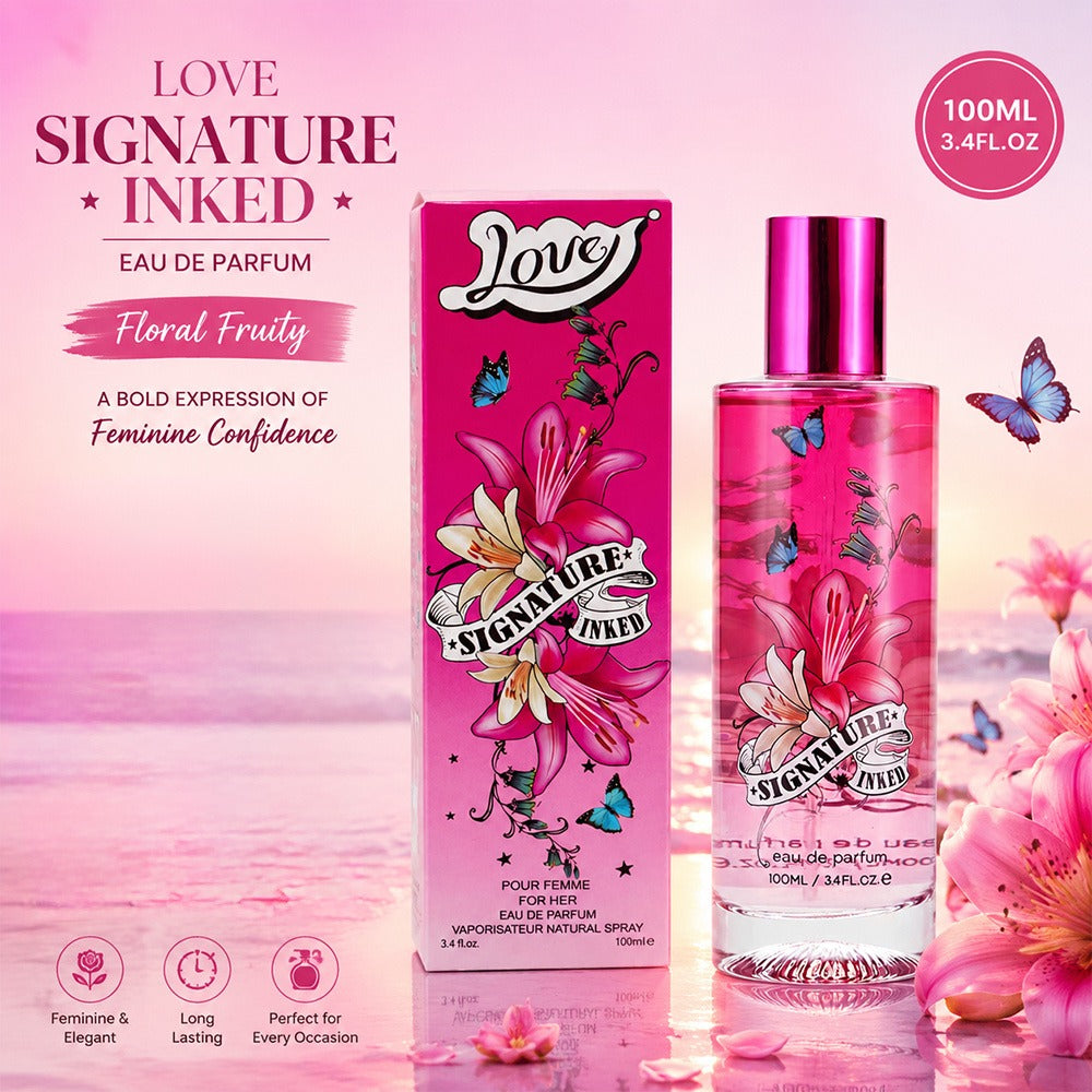 Eau de Parfum Fruity Collection for Women 100ml in Pink Bottles with 4-Note Source Profile