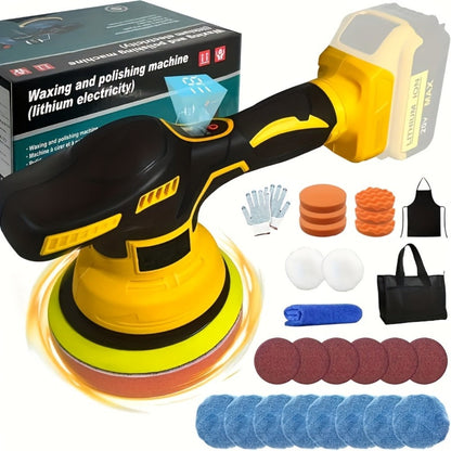 Cordless Car Polisher for DeWalt 20V Battery - 6 Variable Speeds 6800 RPM Buffer Polisher for Everyday Face, Beard and Body Grooming