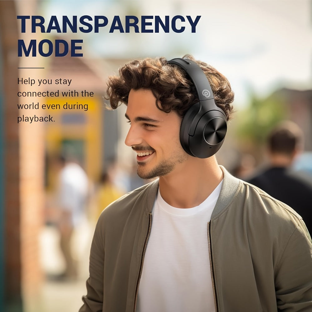 E11A Over-Ear Headphones with Hybrid ANC and ENC Labels, Bluetooth 5.3, 45mm Drivers and Four Colors