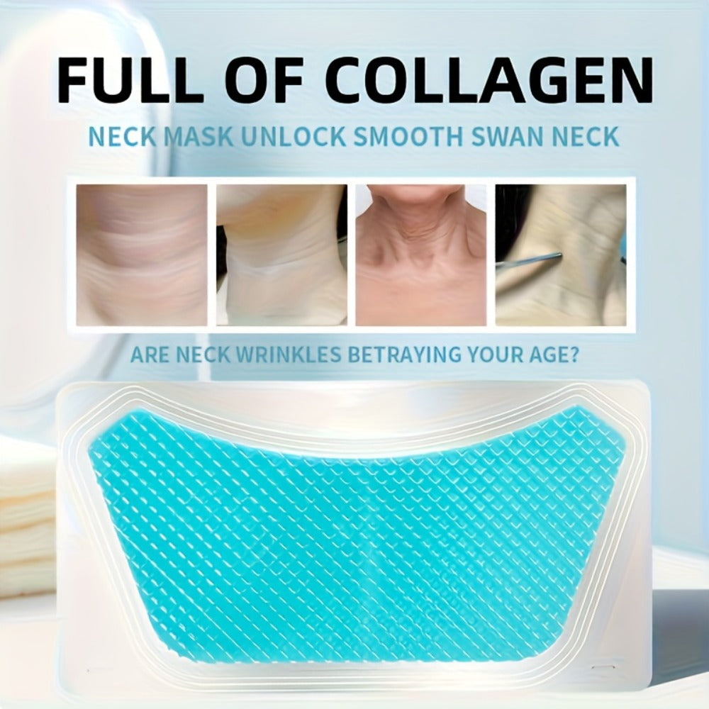 Bio-Collagen & Retinol Neck Patches 10pcs, Gel Neck Mask for Tightening, Smoothing & Anti-Sagging