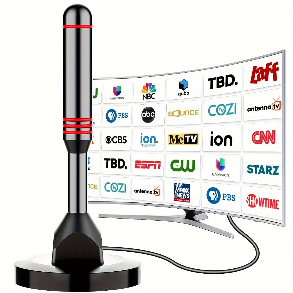 Amplified TV Antenna 150 Mile Range Indoor Outdoor, 8K 4K 1080P HD Digital Antenna, Free Local Channels ABC CBS NBC FOX PBS