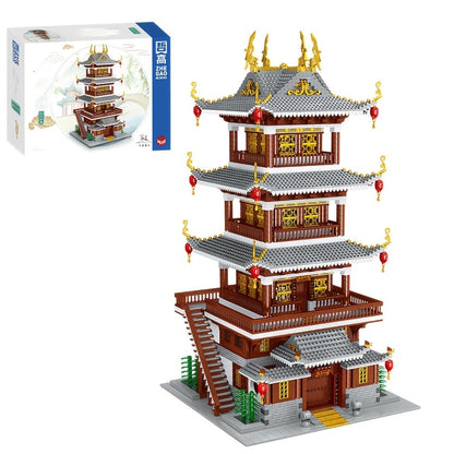Ancient Chinese Palace Building Blocks Set 6134 Pcs – Heavenly Fairy Mirror Architecture Mini Brick Expert Level Display Model Adults Home