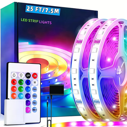 RGB LED Strip Lights Music Sync Color Changing for an Everyday Personal Care Routine, with the Listed Configuration