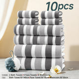 Gray 10-Piece Set A (Includes Bath Ball)