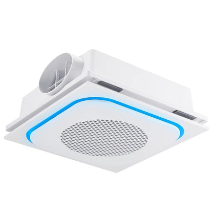 Bathroom Exhaust Fan with Light 150 CFM 1.0 Sone - 40W LED Night Light Ventilation Fan Combo, Quiet Bath Fan with Blue LED