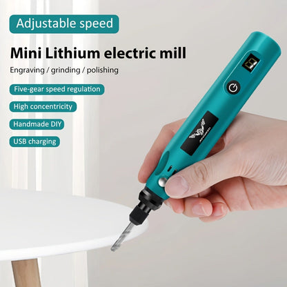 Power Tools Rechargeable Engraving Pen Kit with Adjustable Speed and 25 Piece or 39 Piece Accessory Options