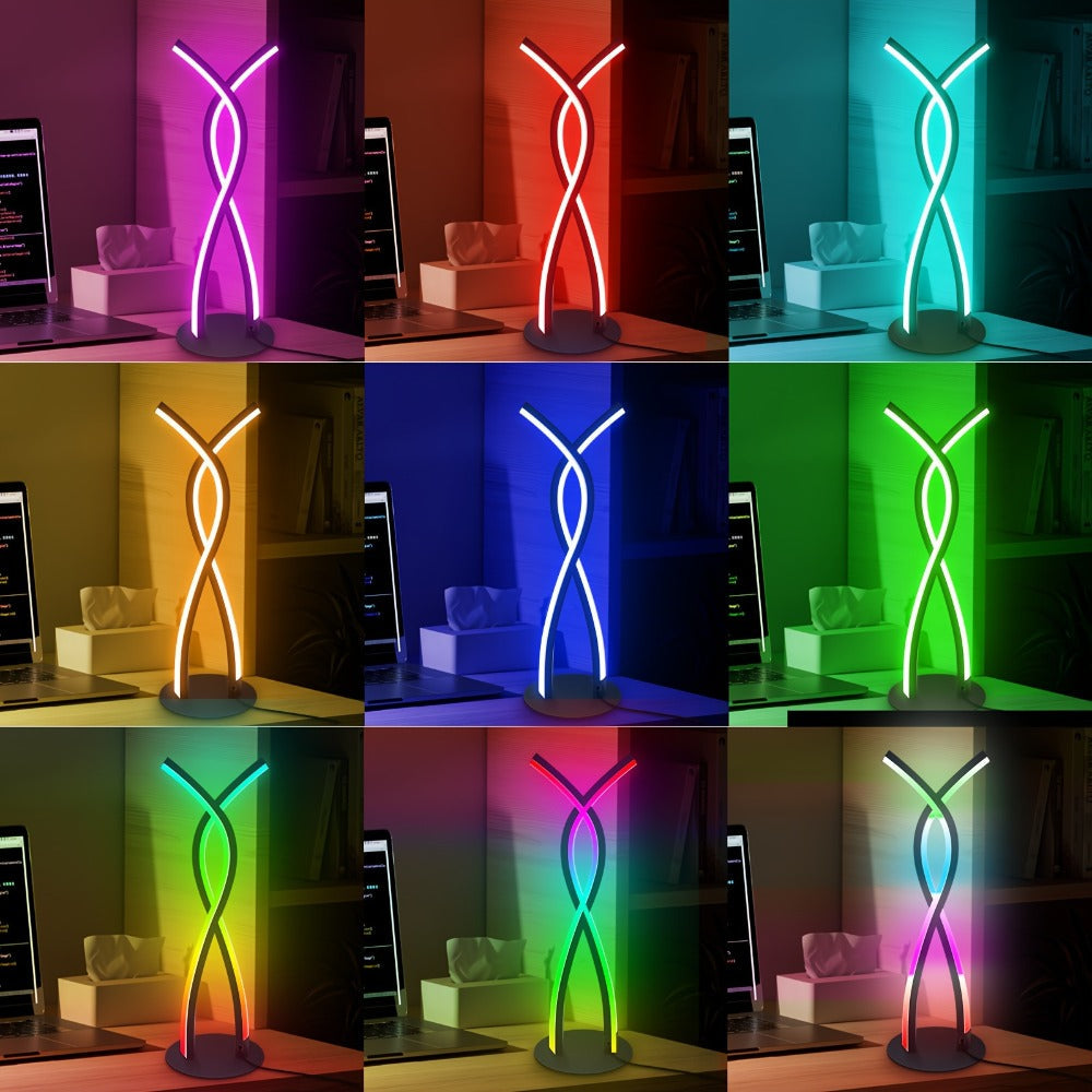 RGB Gaming Desk Lamp with App Control & Music Sync, 18-Key Remote, LED Light Bars, TV Backlight & Night Light