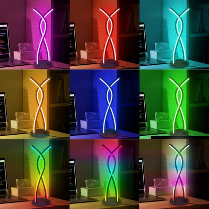 RGB Gaming Desk Lamp with App Control & Music Sync, 18-Key Remote, LED Light Bars, TV Backlight & Night Light
