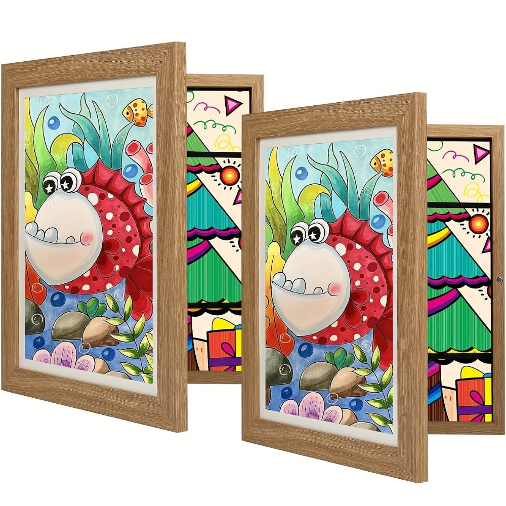 Kids Artwork Frame Front Opening Changeable 8.5x11 Children Art Display Picture Frame Holds for Entryways, Bedrooms and Living Spaces