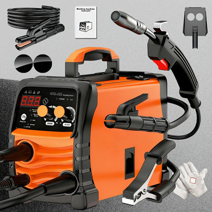 MIG Welder 3-in-1 Welding Machine 110V 105A Gasless MIG Stick ARC Portable Welder Kit with Rubber Case