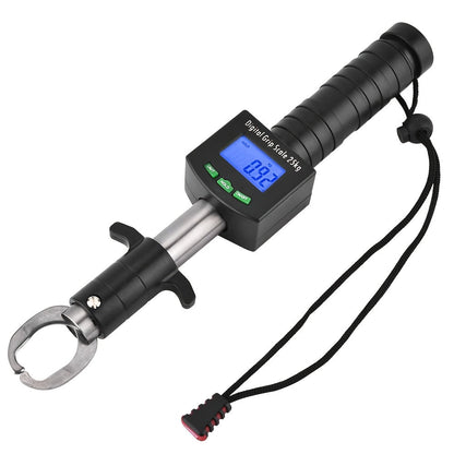 Digital Fishing Scale 25kg/55lb with Tape Measure – Portable Electronic Fish Weight Scale with LCD Display