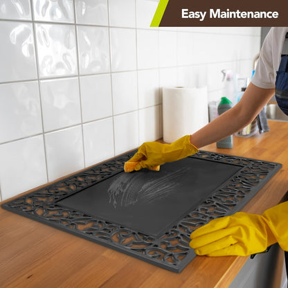 Door Mat | PVC Hollow Anti-Slip Mud Scraper Outdoor Entrance Holiday