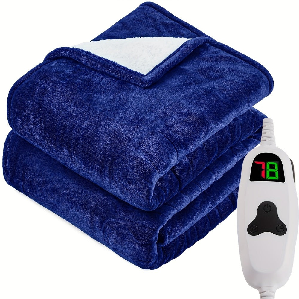 Electric Heated Blanket Dual Zone Independent Temperature Control A/B Zones for Entryways, Bedrooms and Living Spaces