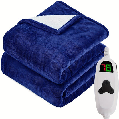 Electric Heated Blanket Dual Zone Independent Temperature Control A/B Zones for Entryways, Bedrooms and Living Spaces