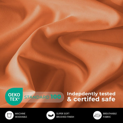 Bed Sheet Set Sanded Microfiber with 40–44 cm Pocket, Machine-Washable Care and Twenty-Plus Colors