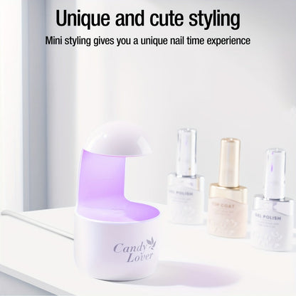 Mini UV LED Nail Lamp, Portable Compact Gel Nail Curing Light for Travel & Home, Fast Gel Polish Dryer