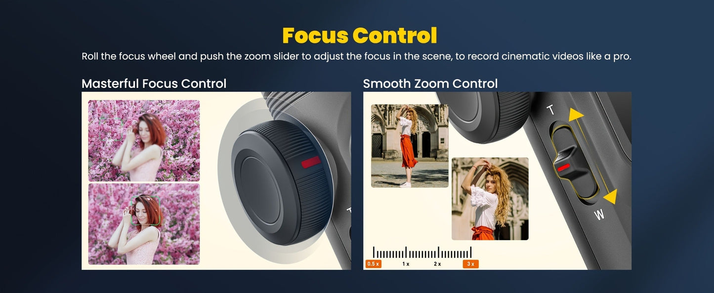 3-Axis Gimbal Stabilizer for Smartphone iPhone Samsung Android Ultra Foldable Portable Vlogging for an Everyday Personal Care Routine