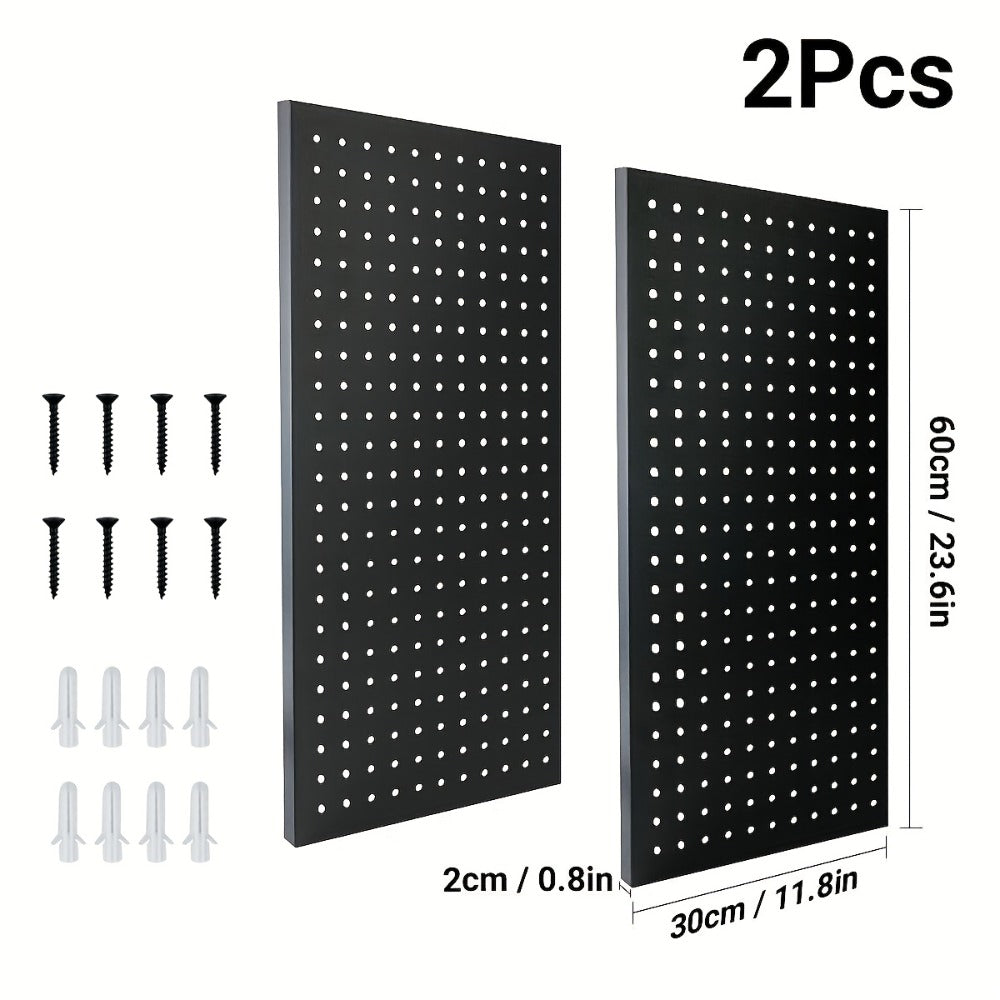 Metal Pegboard Wall Panels Garage Tool Storage Organizer Steel Peg Board Wall Mounted Workshop Shed Craft Room 2 Pack 4 Pack