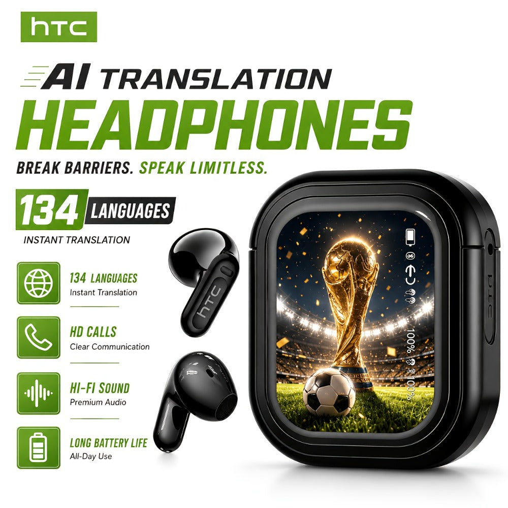 AI Translation Earphones Real-Time 134 Languages TWS Wireless Bluetooth Earbuds HTC NE20 HD for an Everyday Personal Care Routine
