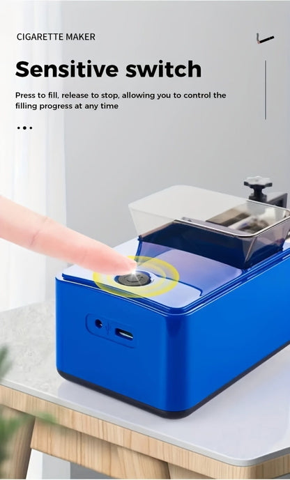 Electric Cigarette Rolling Machine USB Rechargeable Cigarette Roller 2-Second Rapid Roll High for Entryways, Bedrooms and Living Spaces