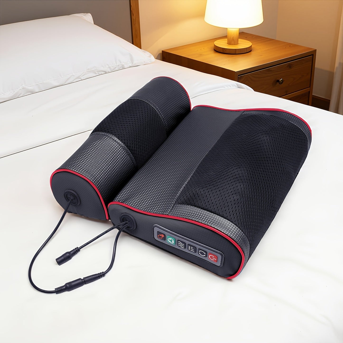 Electric Massager for Neck, Shoulder, Back & Foot – Deep Tissue Kneading Point Massage, Cordless Handheld Body Massager
