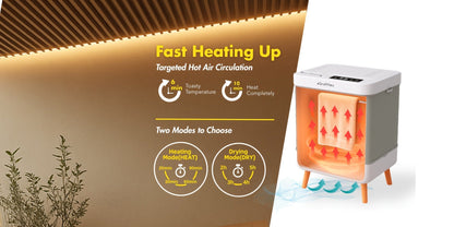 Electric Towel Warmer 35L Large Capacity Foldable Blanket Warmer with Timer & Drying Mode, Fast Heating
