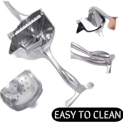 Manual Citrus Juicer, Aluminum Lemon Squeezer with Lever Press, Removable Filter, Easy Squeeze Extractor for Lemon
